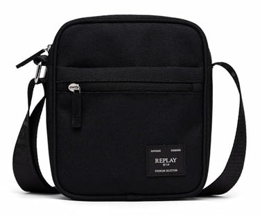 Replay Herren Umhängetasche mit Reißverschluss, Schwarz (Black 0098), Onesize im Sale
